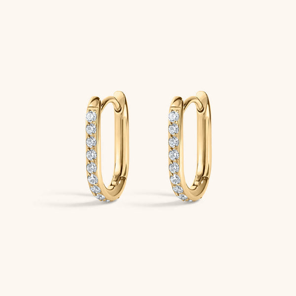 Eternity Baby Halo Oval Hoops