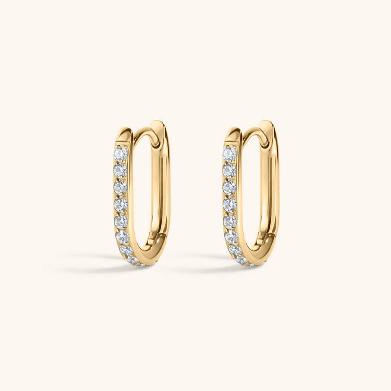 Eternity Baby Halo Oval Hoops
