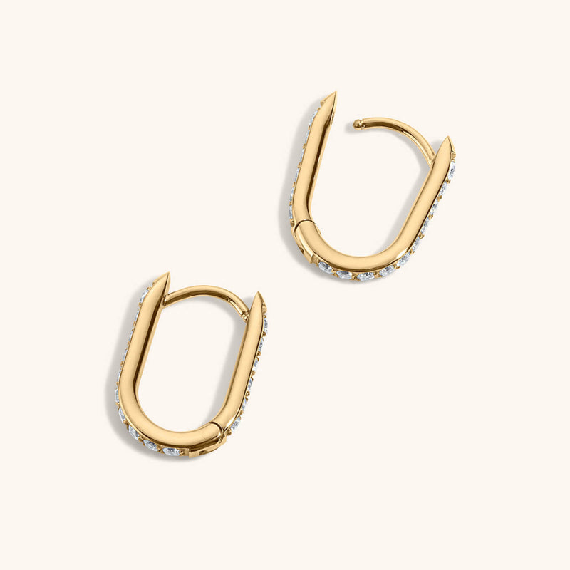 Eternity Baby Halo Oval Hoops