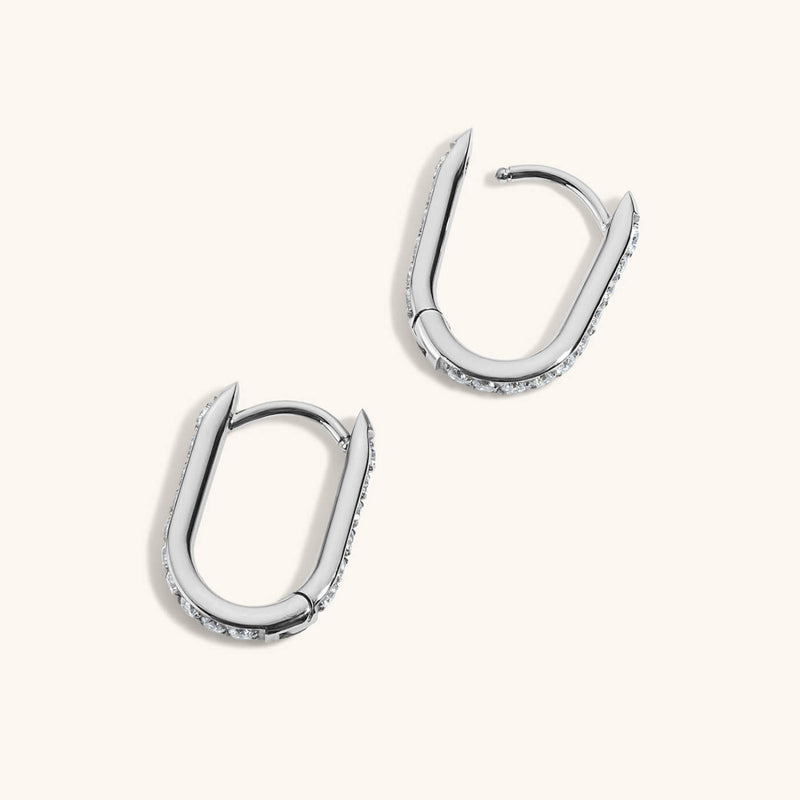 Eternity Baby Halo Oval Hoops