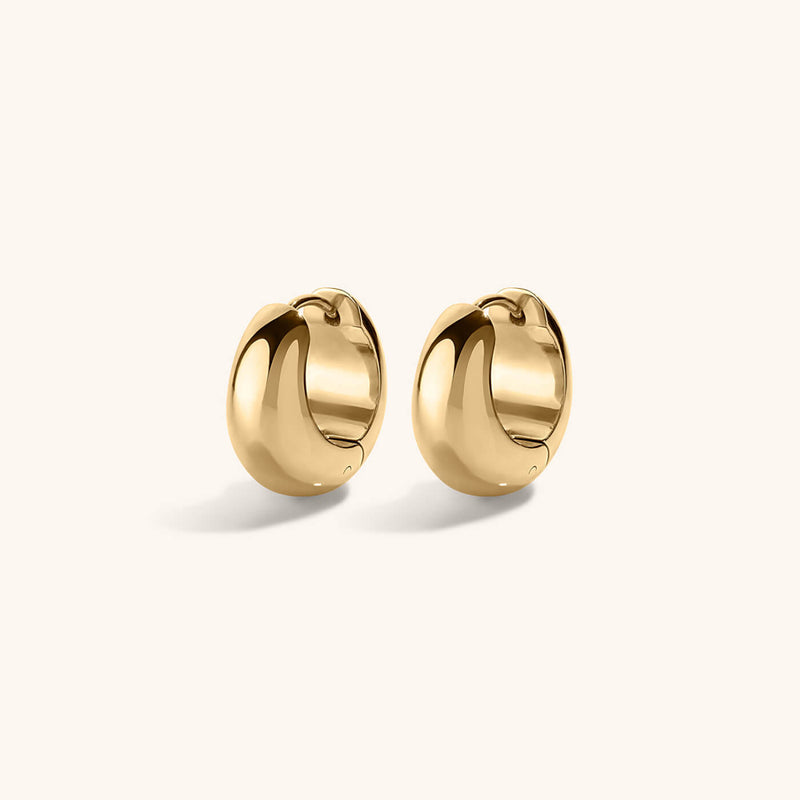 Dewdrop Huggie Hoops
