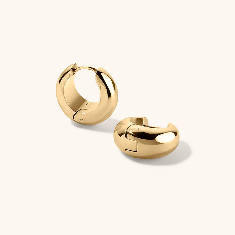Dewdrop Huggie Hoops