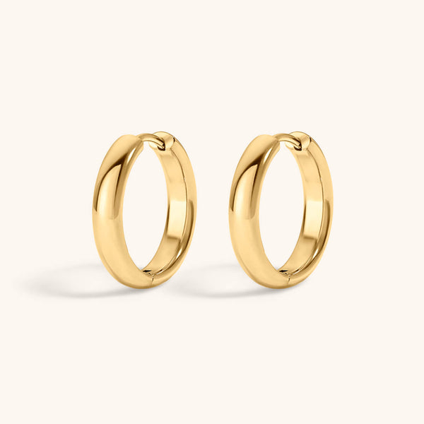 Bold Hoops in Titanium