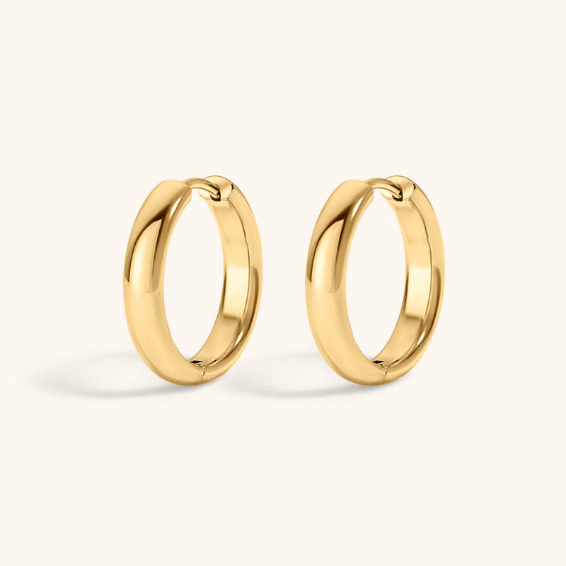Bold Hoops in Titanium