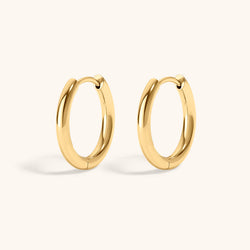 Classic Hoops in Titanium