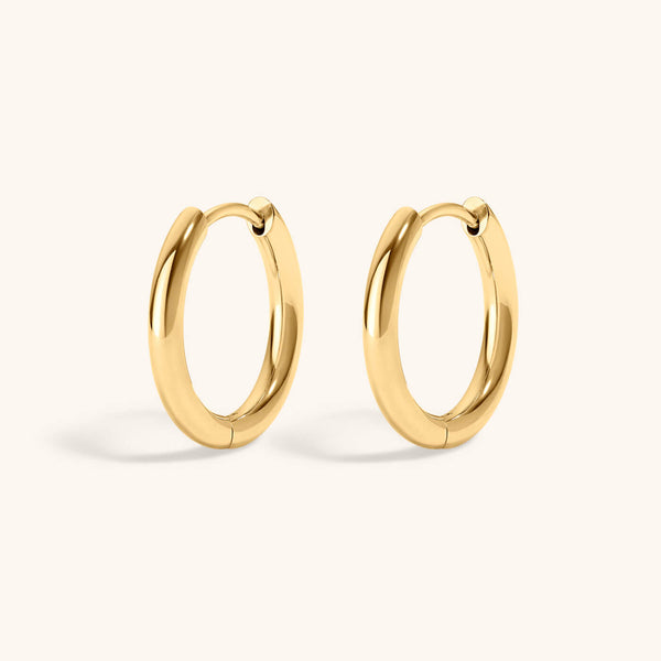 Classic Hoops in Titanium