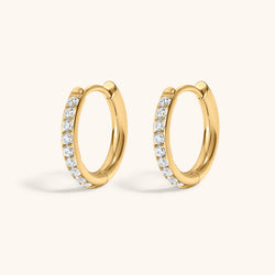 Eternity Hoop Earrings in Titanium
