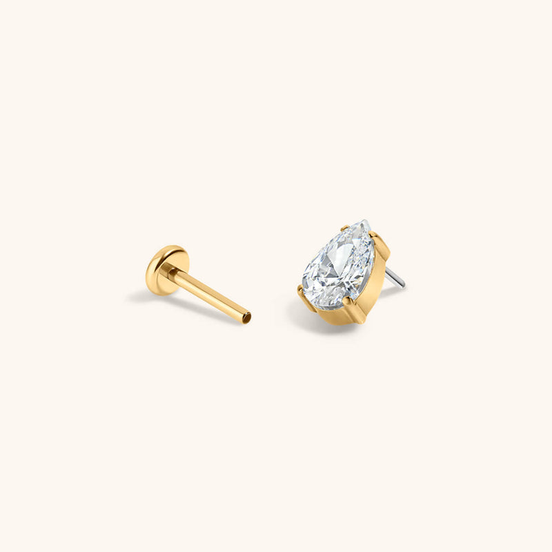 Crystal Pear Nap Earrings