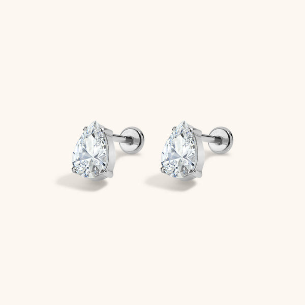 Crystal Pear Nap Earrings