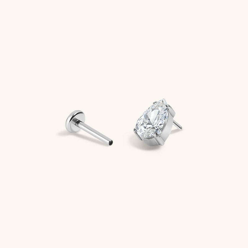 Crystal Pear Nap Earrings