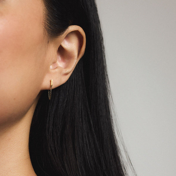 Little Bar Chain Nap Earrings