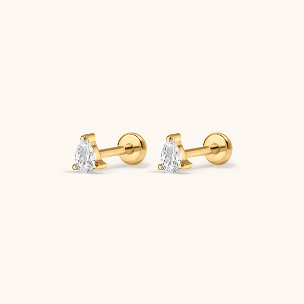 Crystal Pear Nap Earrings