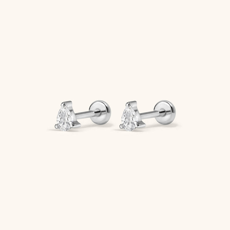 Crystal Pear Nap Earrings