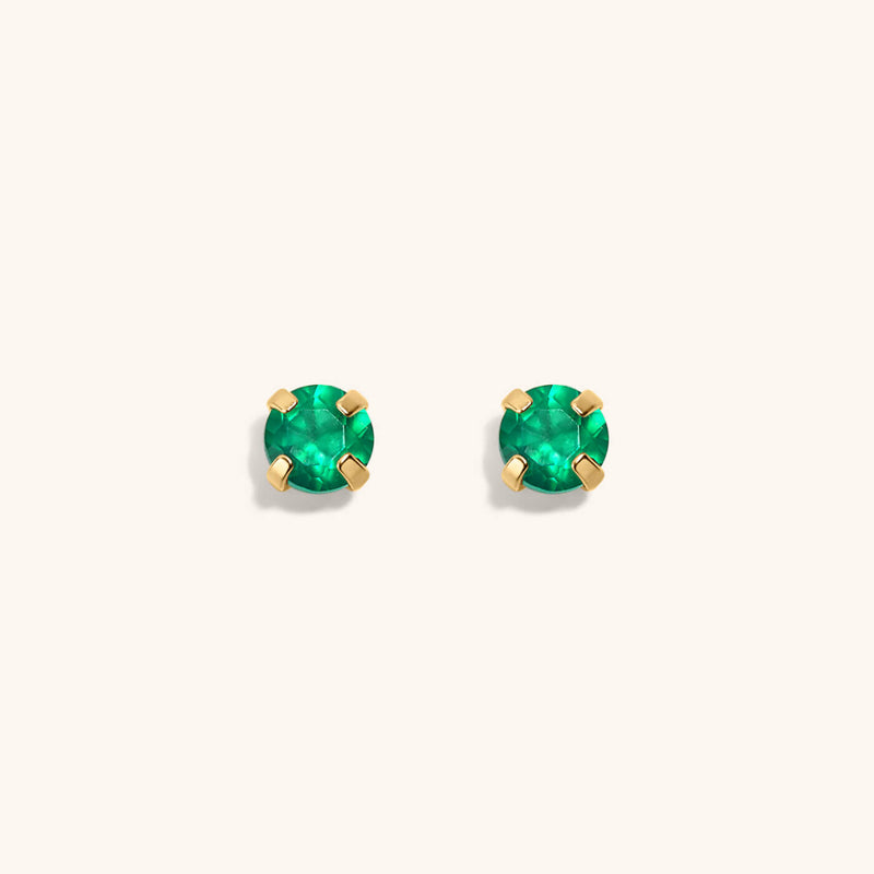 Green Chalcedony Nap Earrings