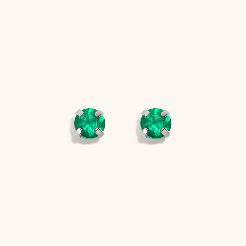 Green Chalcedony Nap Earrings