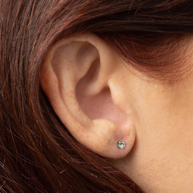 Aquamarine Nap Earrings