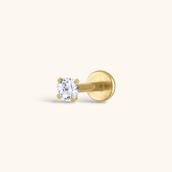 Celestial Crystal Threaded Flat Back Earring