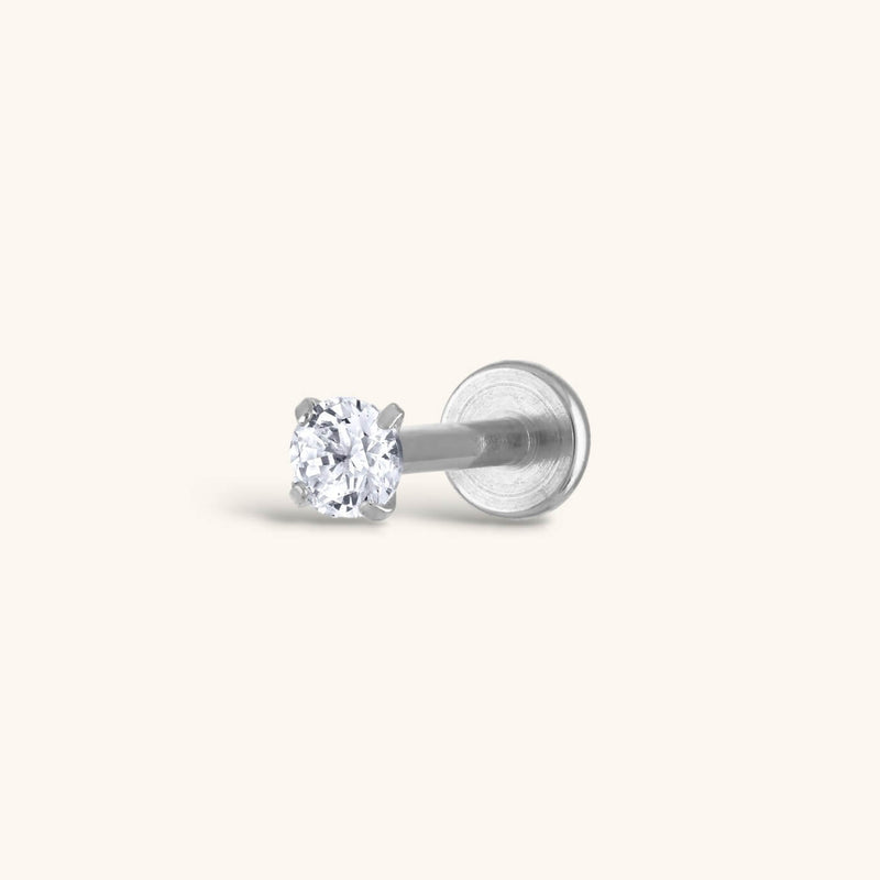 Celestial Crystal Threaded Flat Back Earring