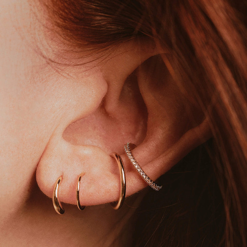 Classic Twirl Earrings in Titanium