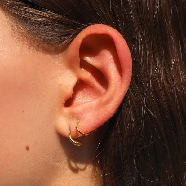 Classic Twirl Earrings in Titanium