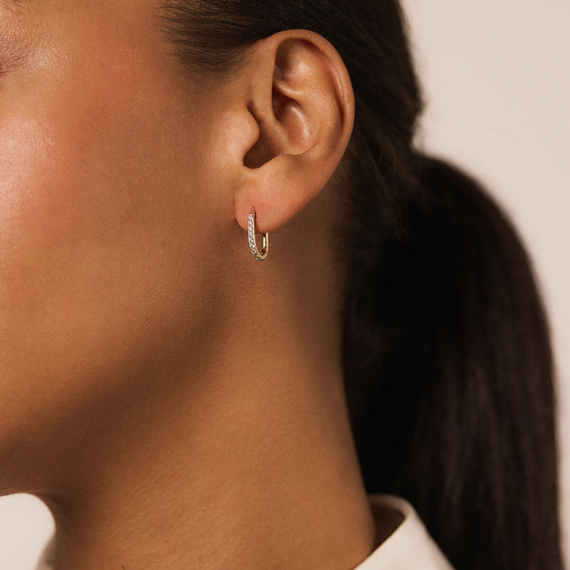 Eternity Baby Halo Oval Hoops
