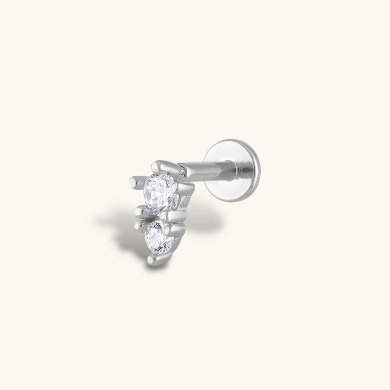 Gaia Threaded Flat Back Earring