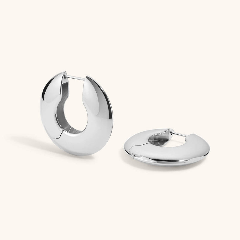 Puffy Disc Hoops