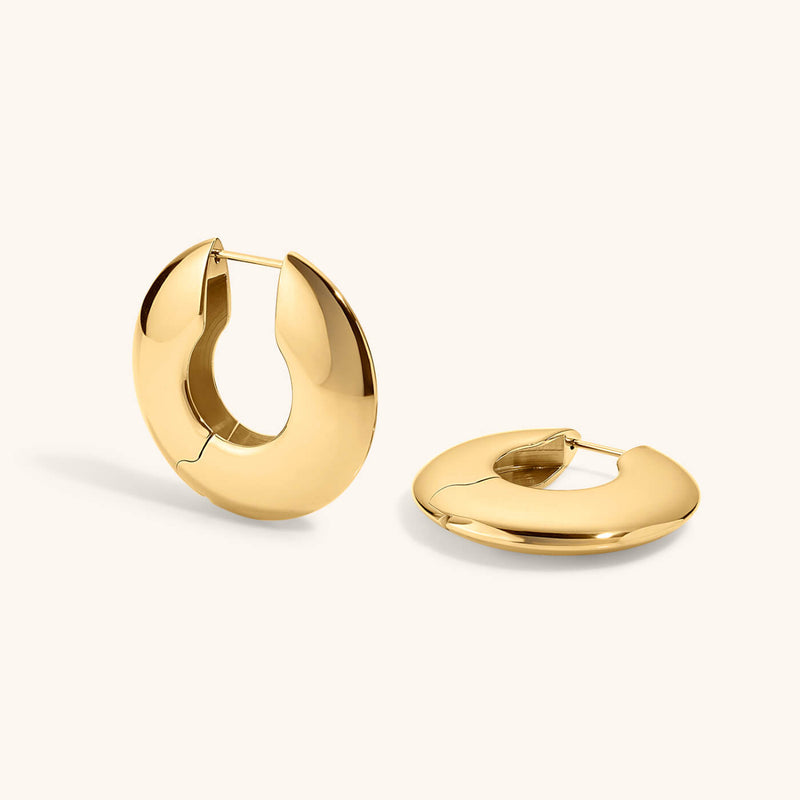 Puffy Disc Hoops