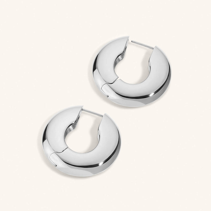 Puffy Disc Hoops