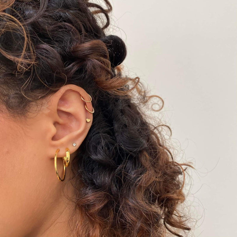 Cosmic Cartilage Hoop in 14k Gold