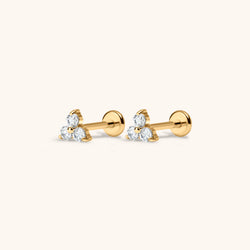 Mini Crystal Trinity Nap Earrings