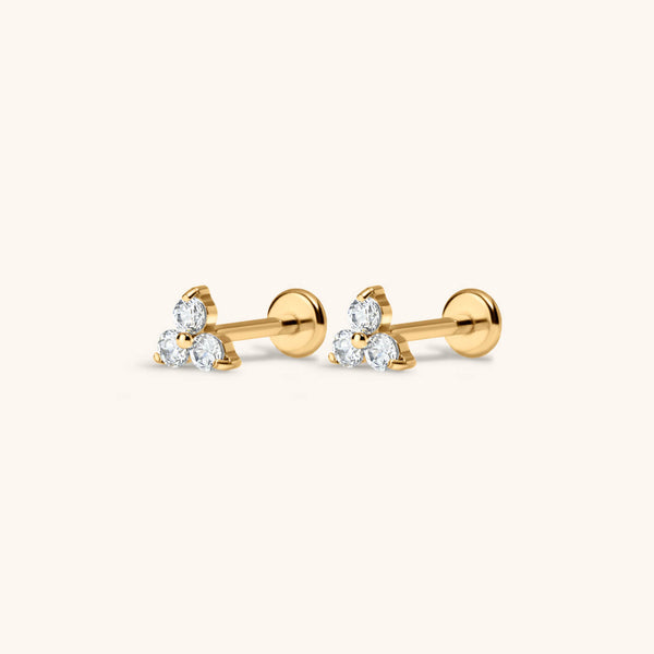 Mini Crystal Trinity Nap Earrings