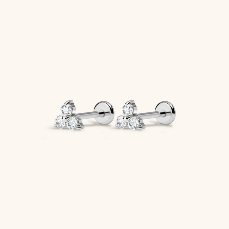 Mini Crystal Trinity Nap Earrings