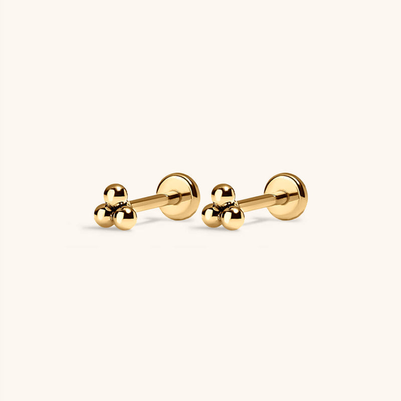 Tiny Trinity Nap Earrings