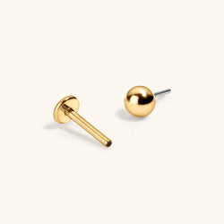 Little Sphere Push Pin Flat Back Earring