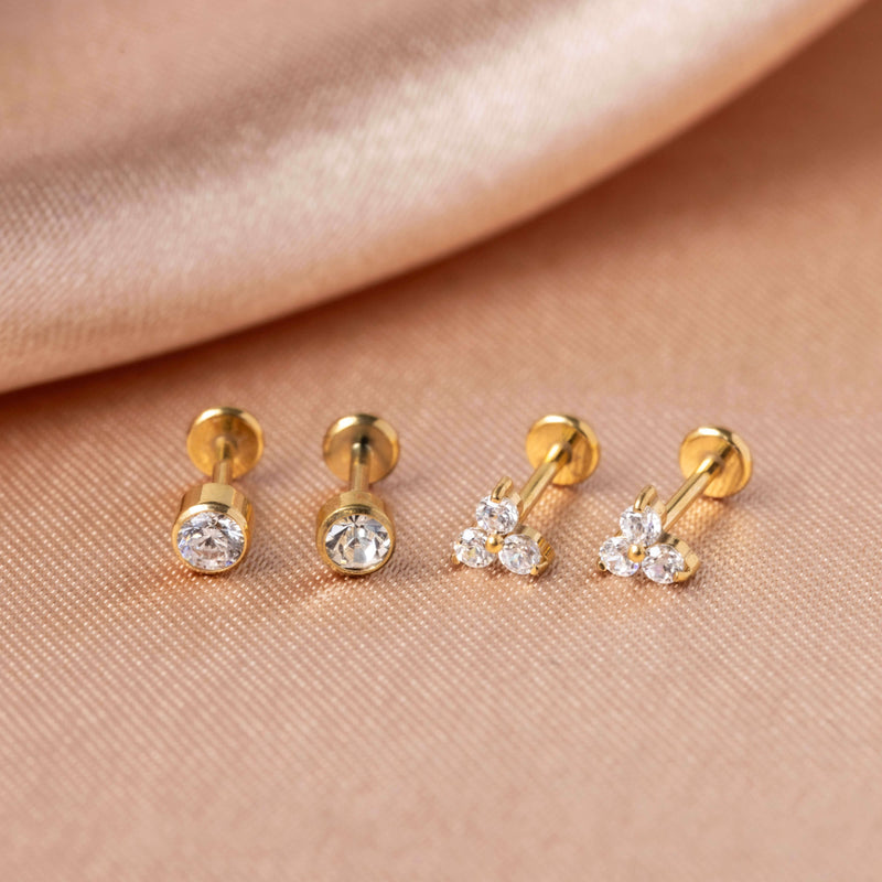 Mini Crystal Trinity Nap Earrings