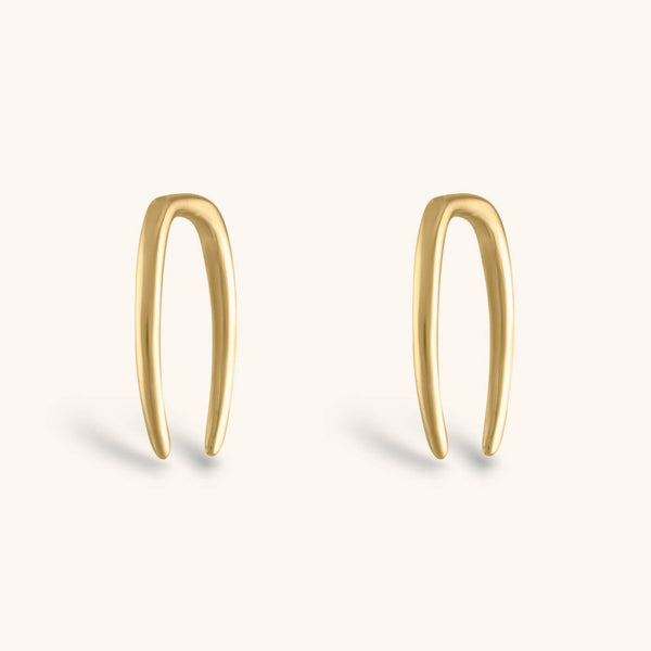 Whisper Open Hoop Earrings in 14k Gold - 18G